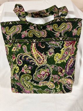 Vera Bradley Quilted Paisley Tote Bag - Green